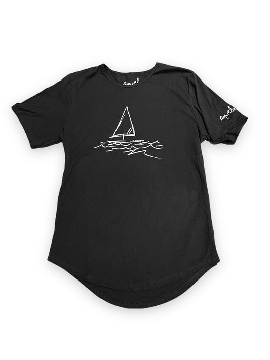 Oshun- Grey Round Hem Tee (AQ and ship)